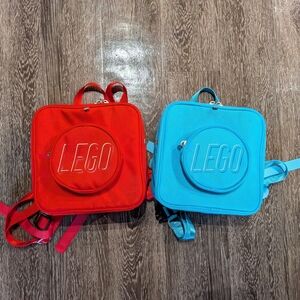 Set Of 2 LEGO Red and Blue Backpacks